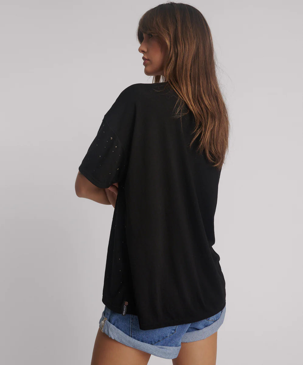 One Teaspoon Studded Night Sky Linen Tee