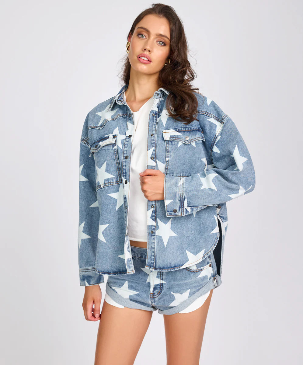 One Teaspoon Starwash Daria Denim Shacket