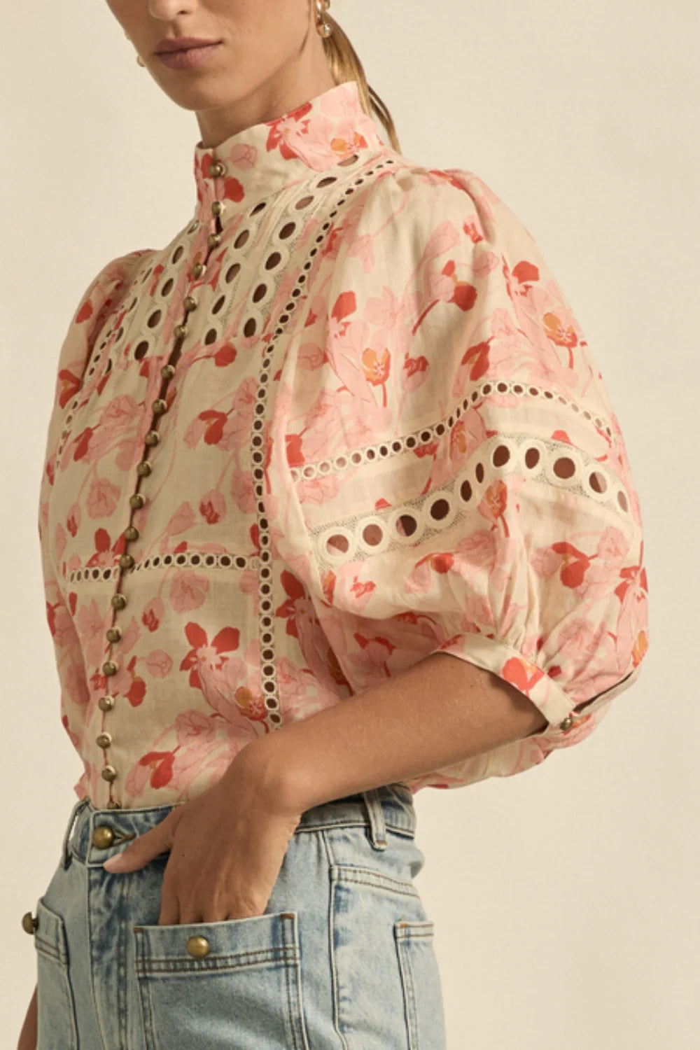 Cabaret Top Zoe Kratzmann Cherry Tulip