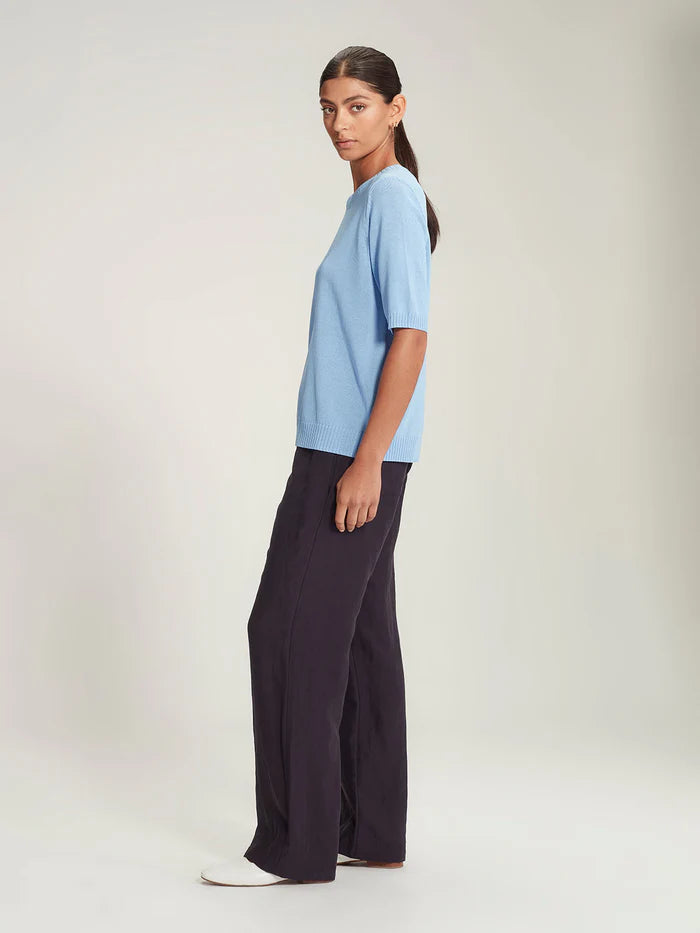 Sills Stephan Open Knit Tee Crystal Blue