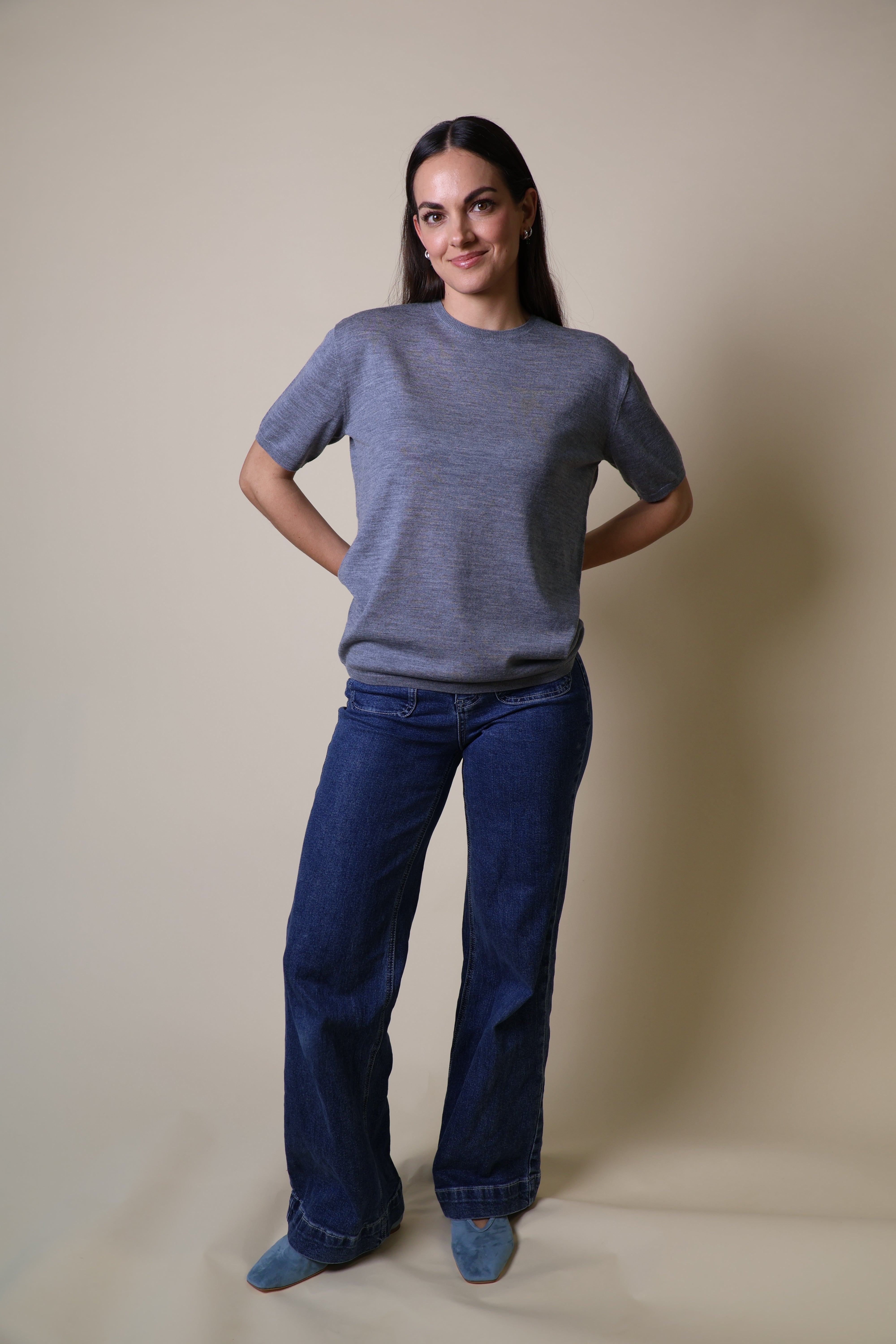 Spinel Tee Yarnsmith Grey Marle