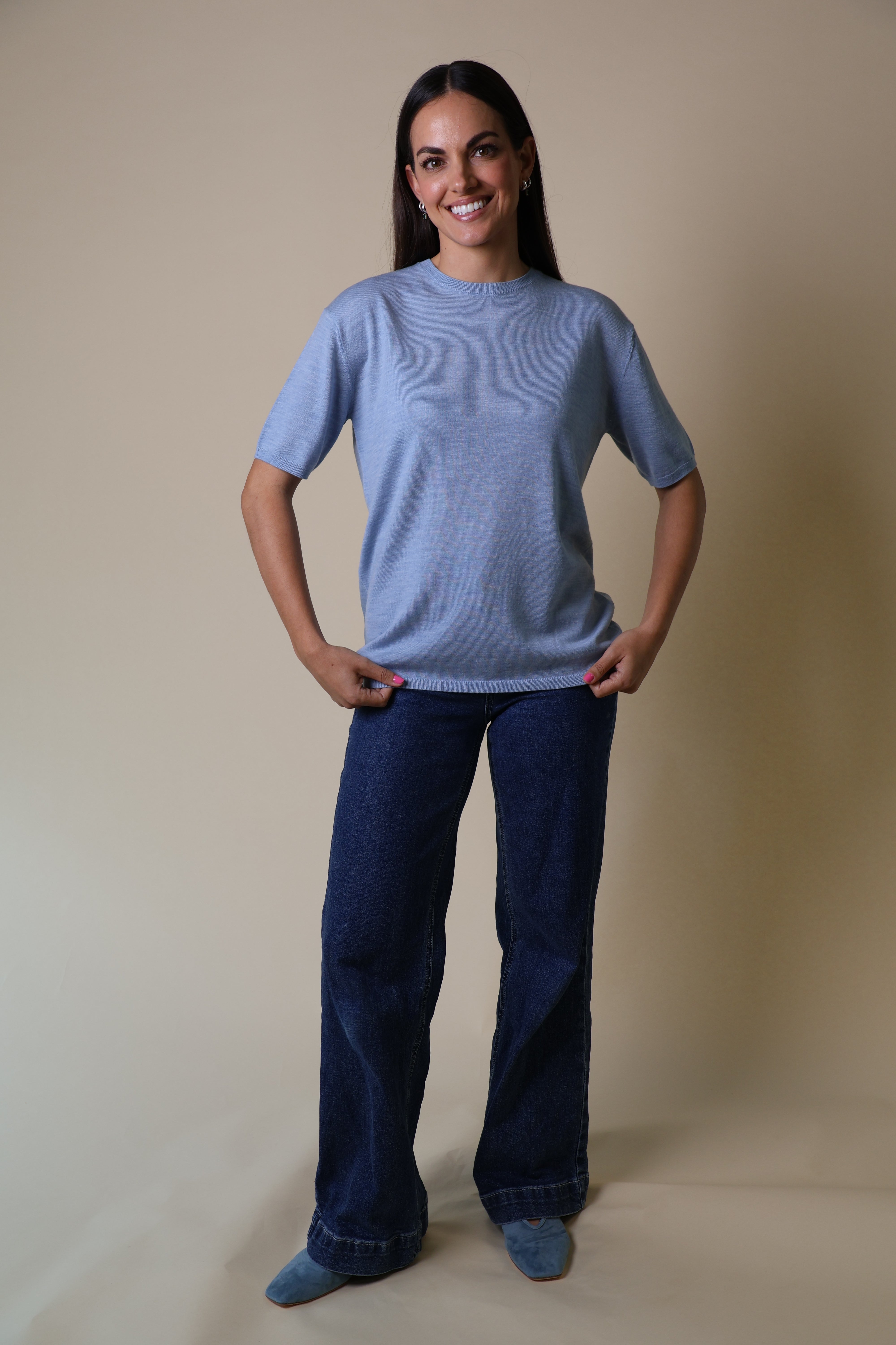 Spinel Tee Yarnsmith Pale Blue