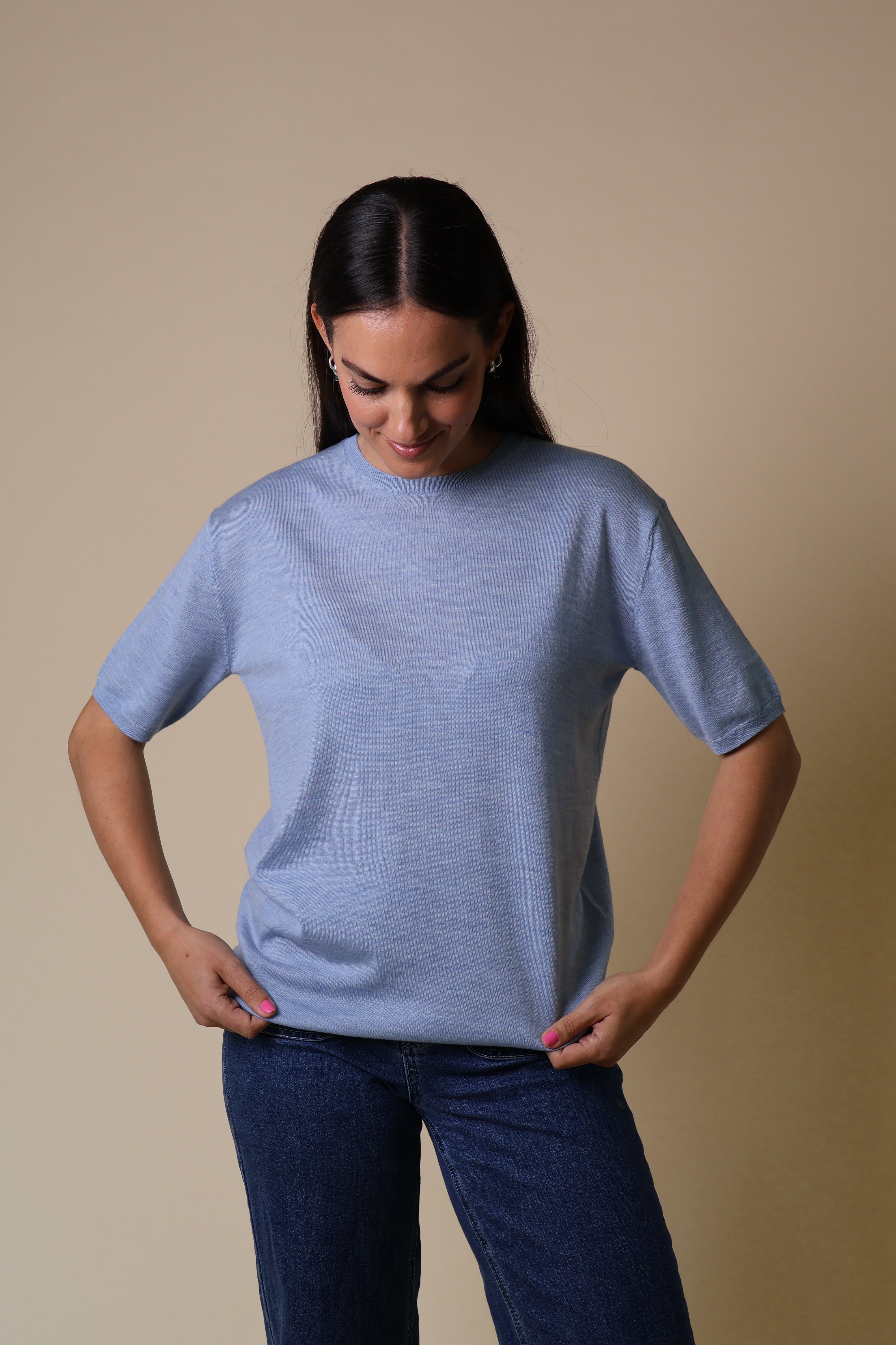 Spinel Tee Yarnsmith Pale Blue