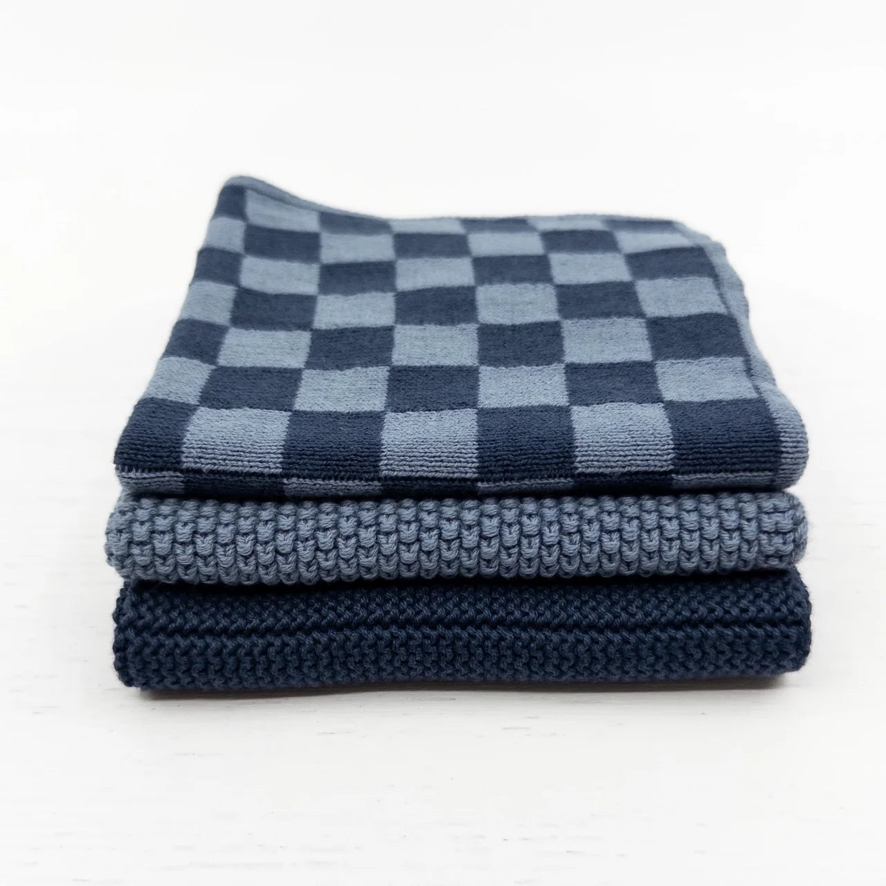 Dishcloth 3pk Ecovask Navy Denim