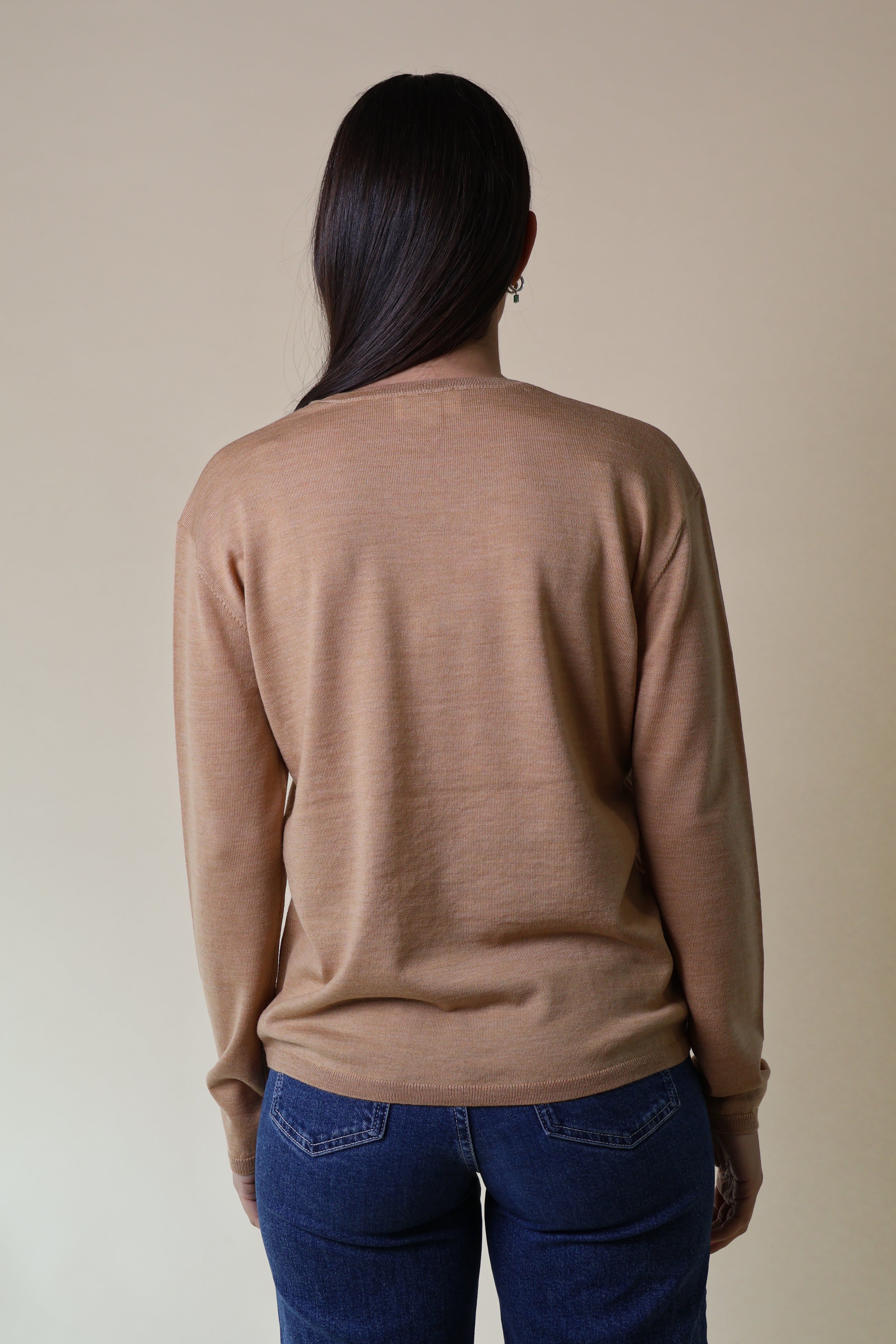Bloodstone L/S Knit Yarnsmith Camel