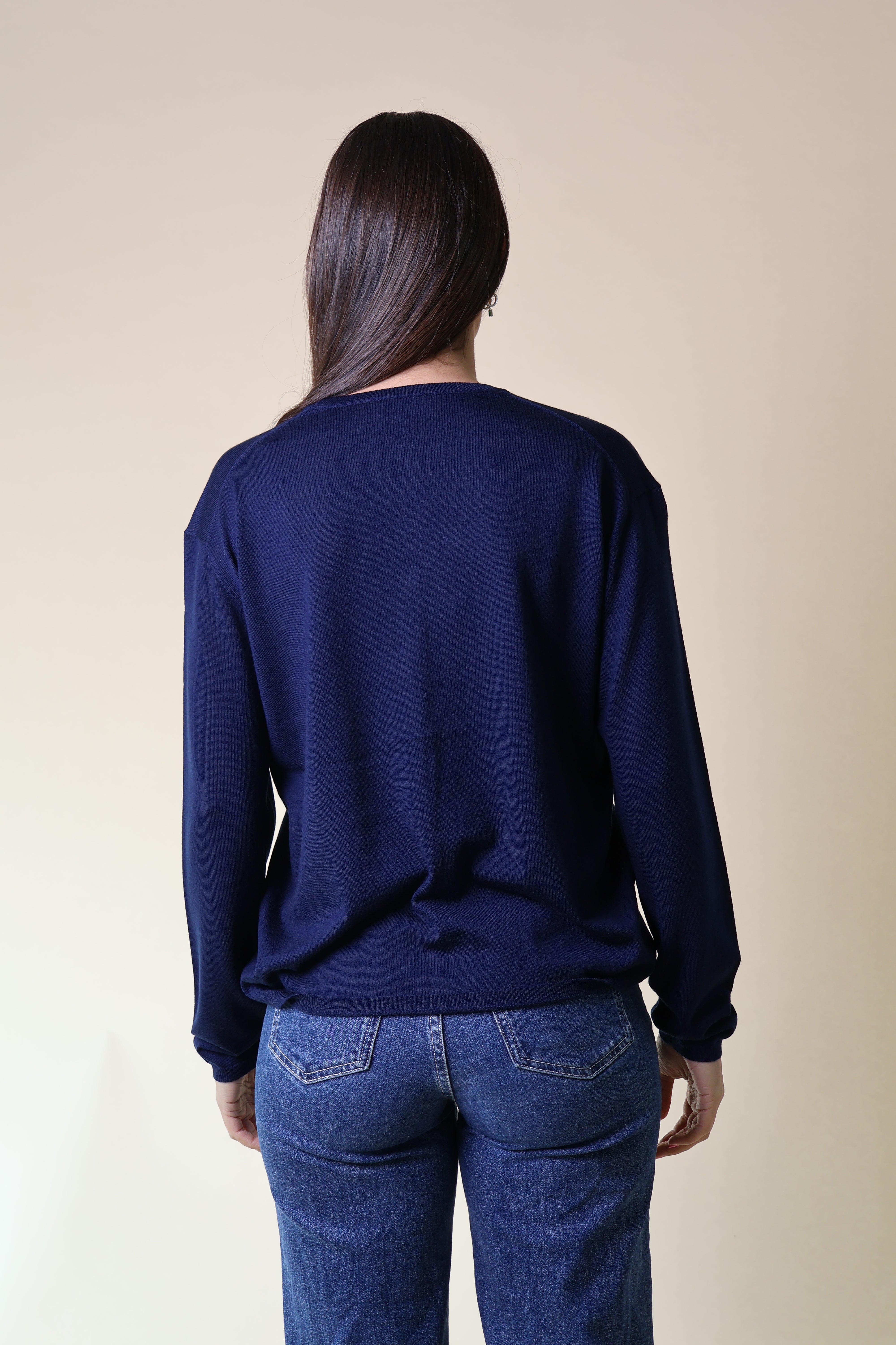 Morganite Cardigan Yarnsmith Navy