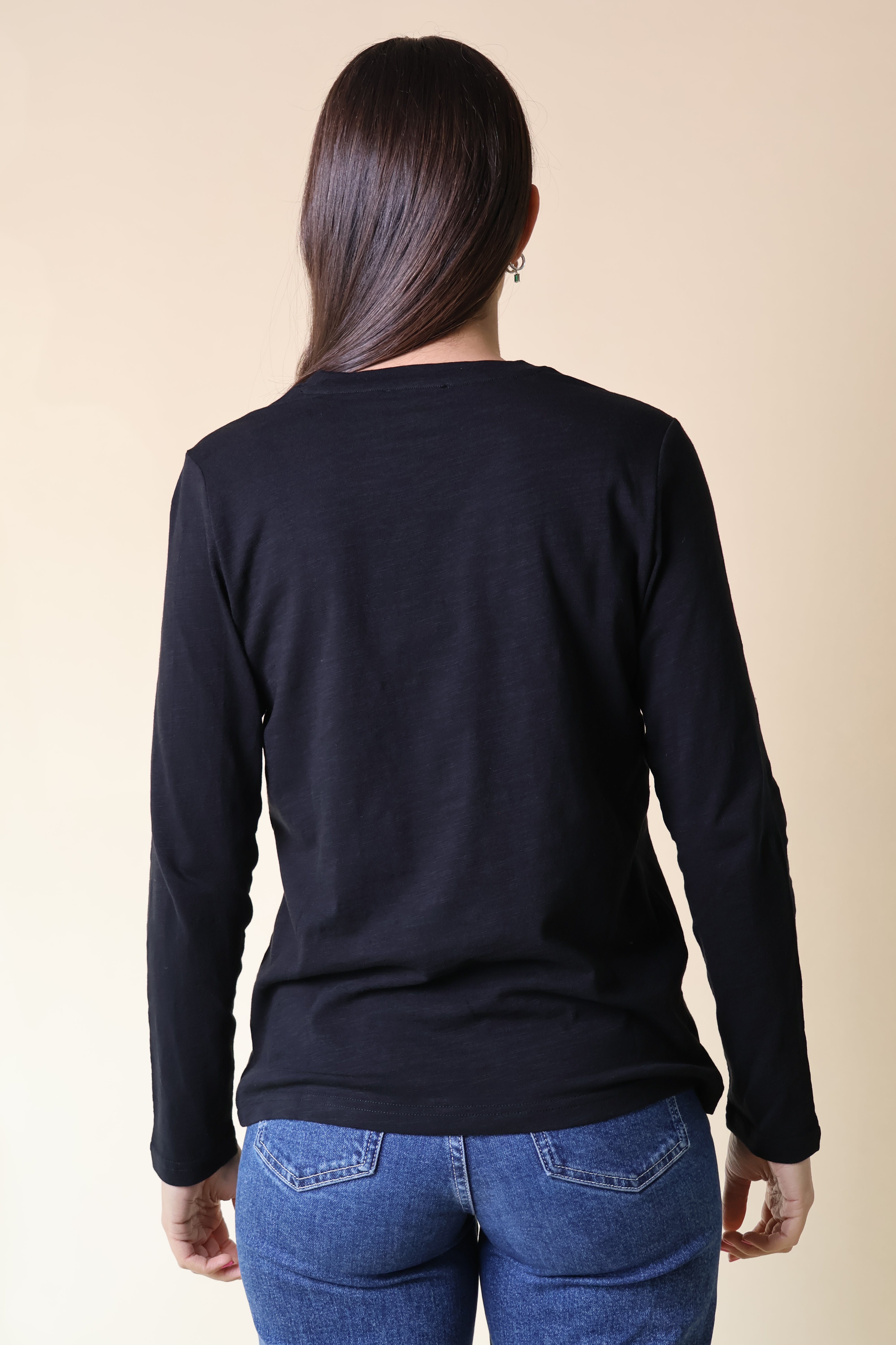 Velveteen Rabbit Long Sleeve Lucie Tee Black
