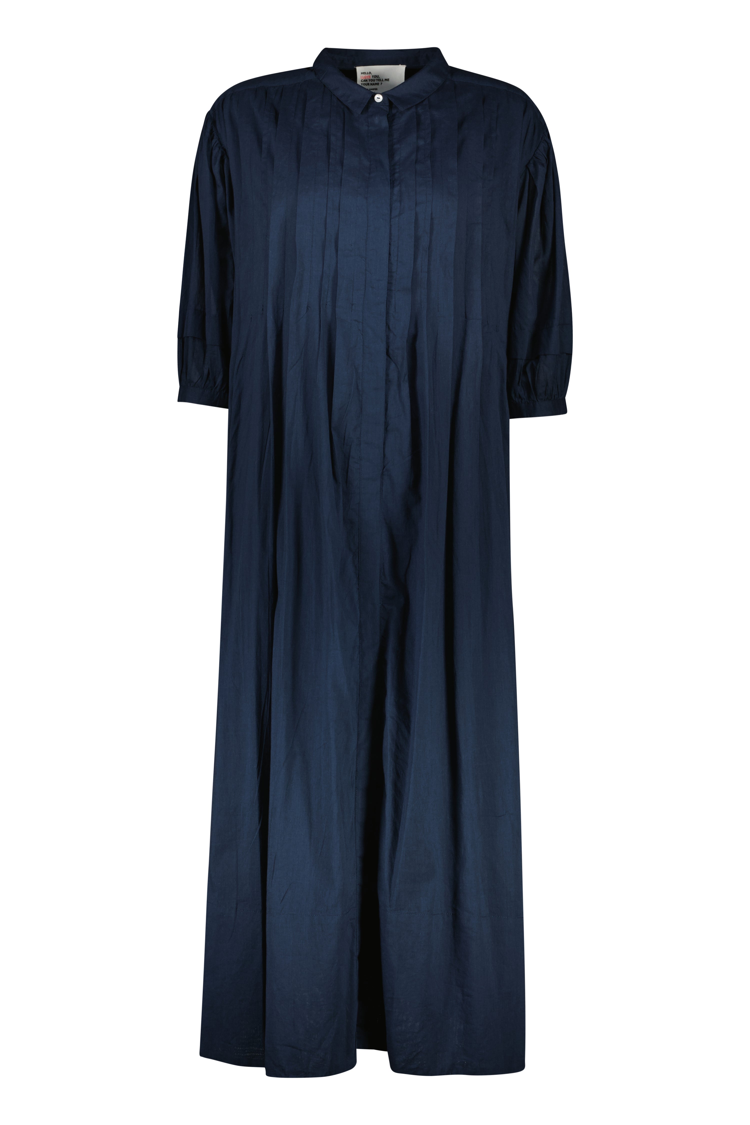 Roca Pleat Dress Black Iris Leon & Harper