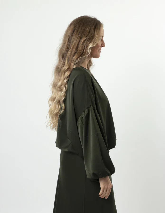Theo Blouse Khaki Green Stella + Gemma