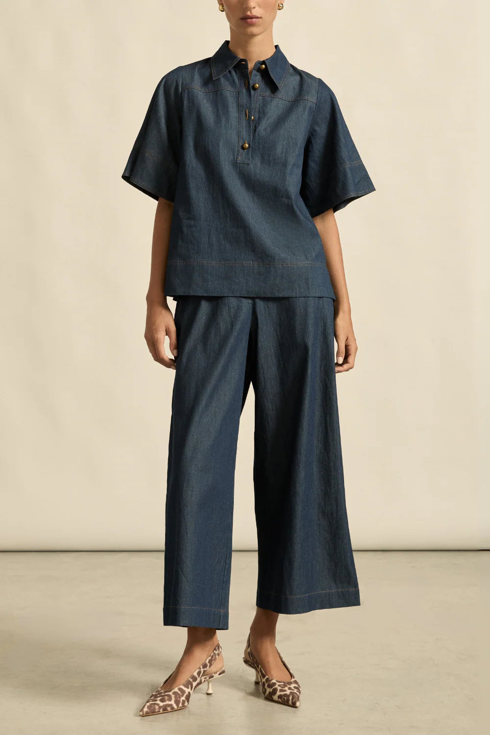 Insinuate Top Dark Chambray Zoe Kratzmann