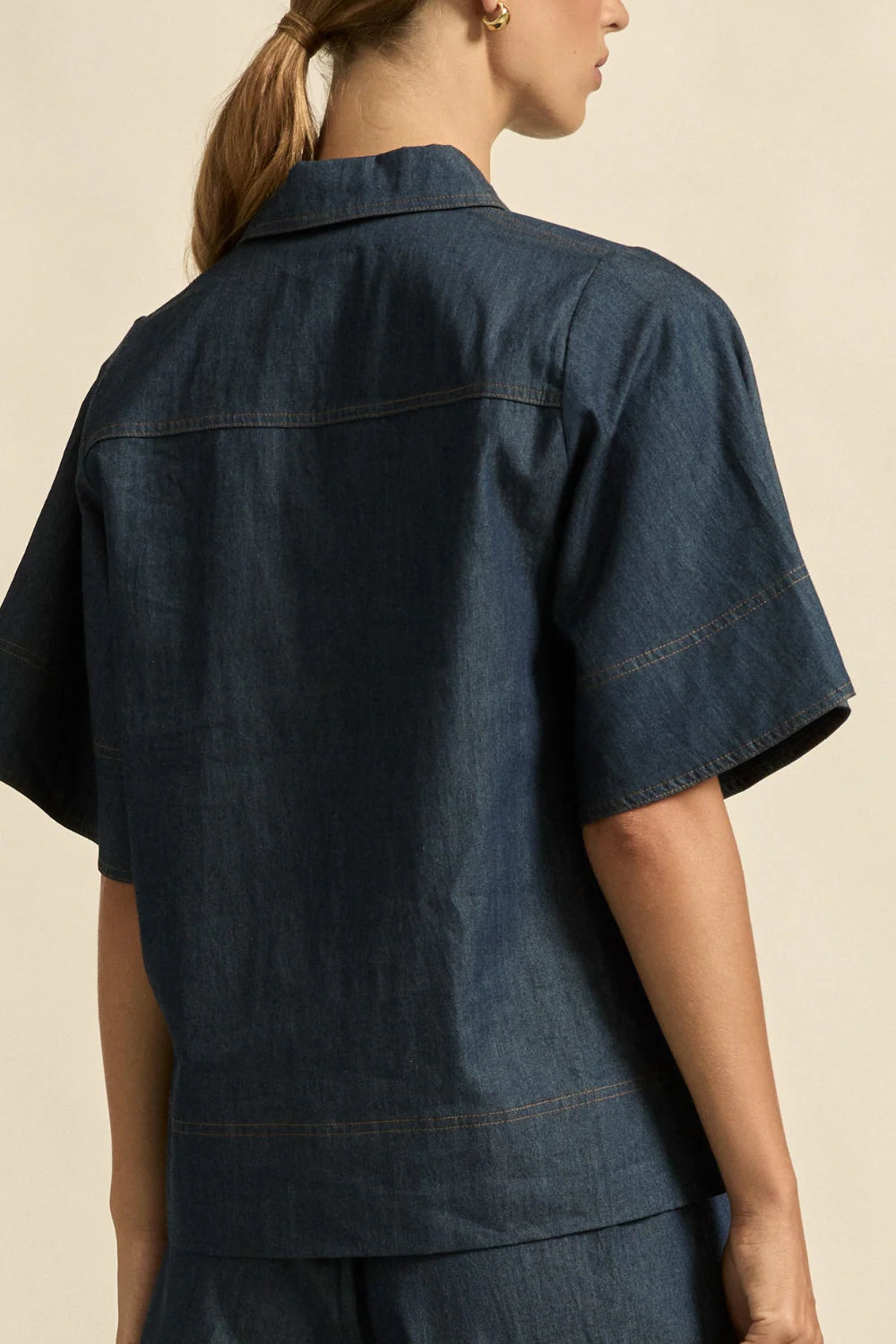 Insinuate Top Dark Chambray Zoe Kratzmann
