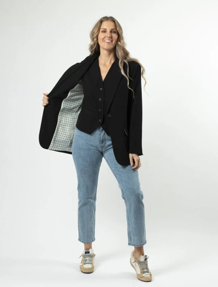 Monaco Blazer Black Stella + Gemma