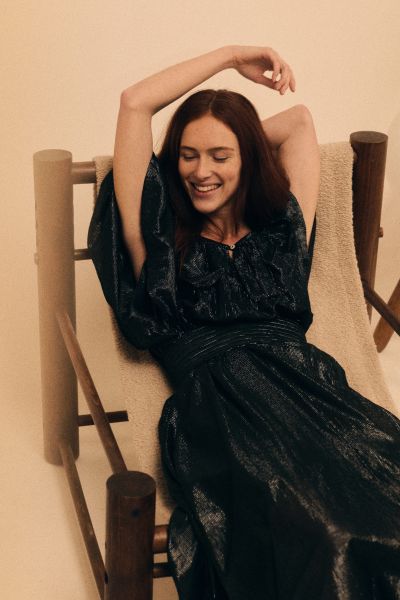 Raeya Long Dress Black Leon & Harper