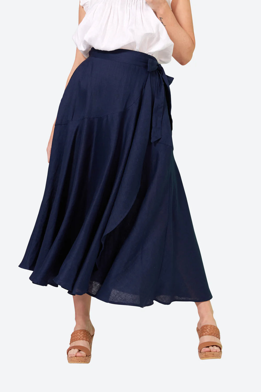 La Vie Wrap Skirt Eb&Ive Sapphire