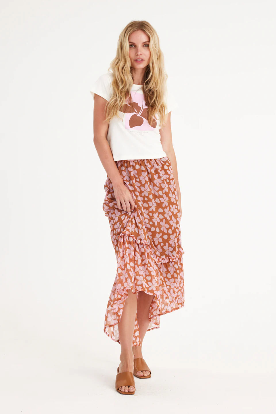 Summery Copenhagen Baina Skirt Mocha Bisque