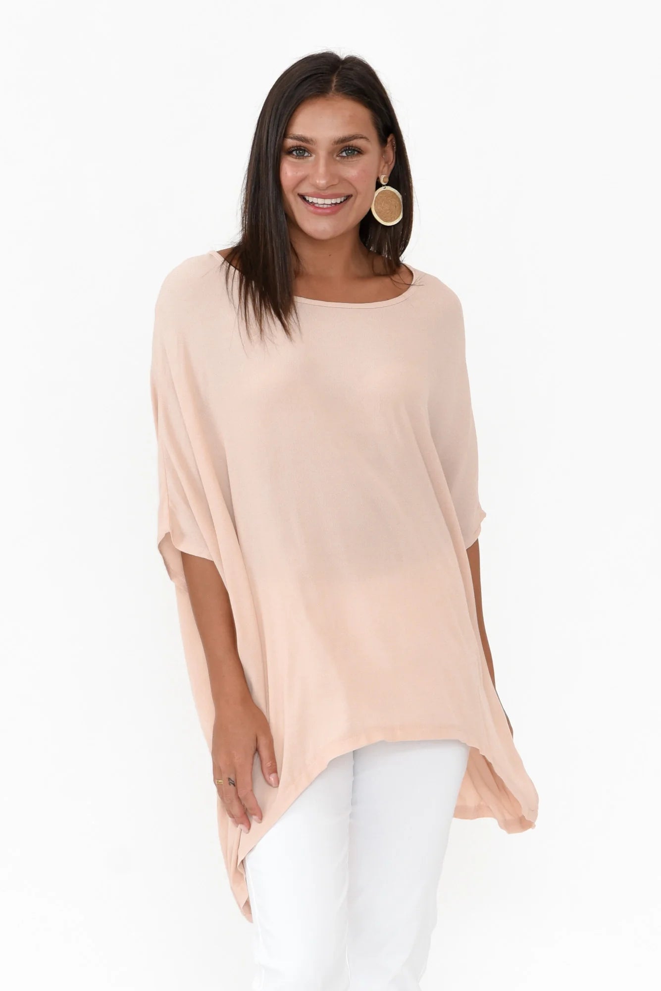 Drape Top Dusty Pink One Size