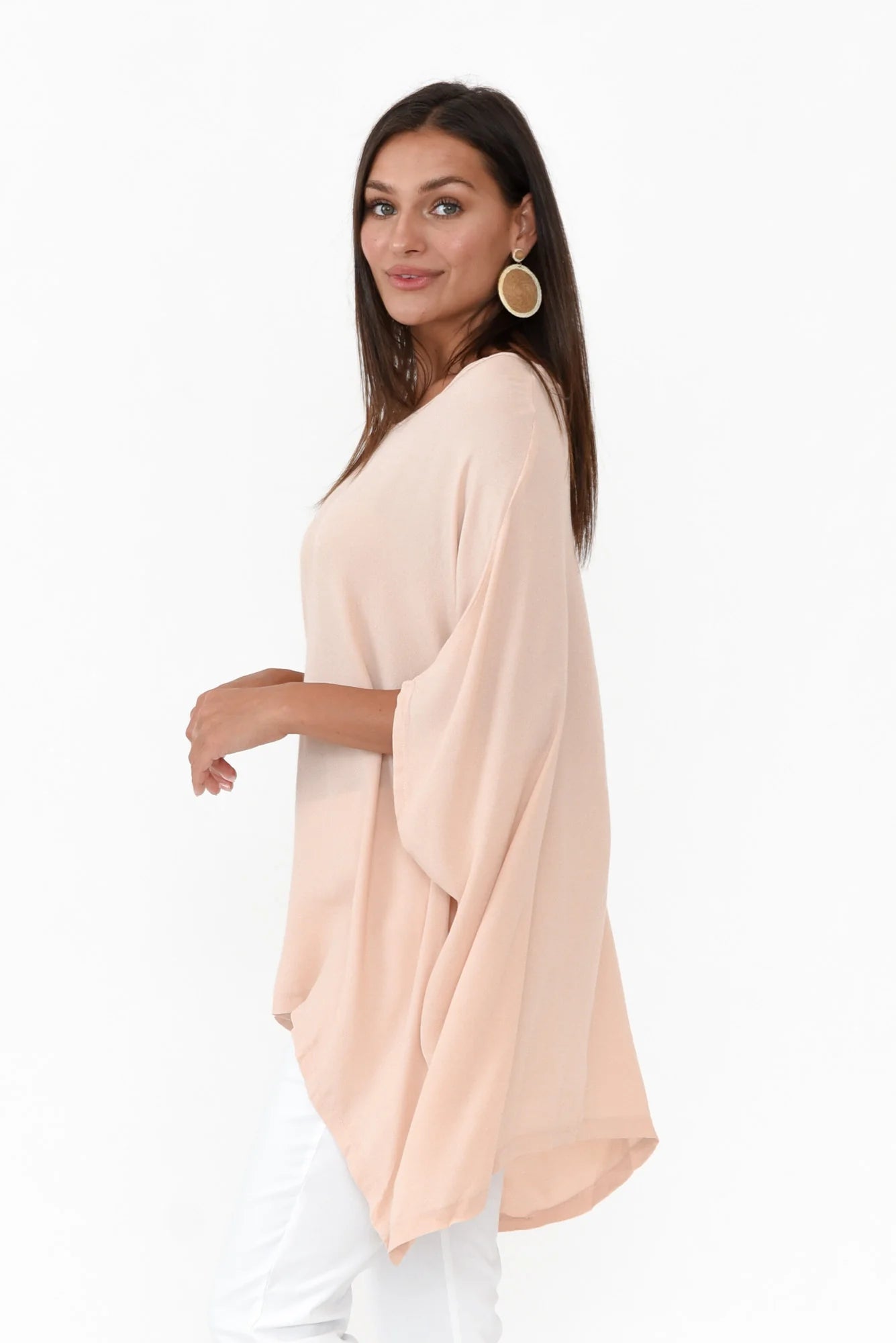 Drape Top Dusty Pink One Size
