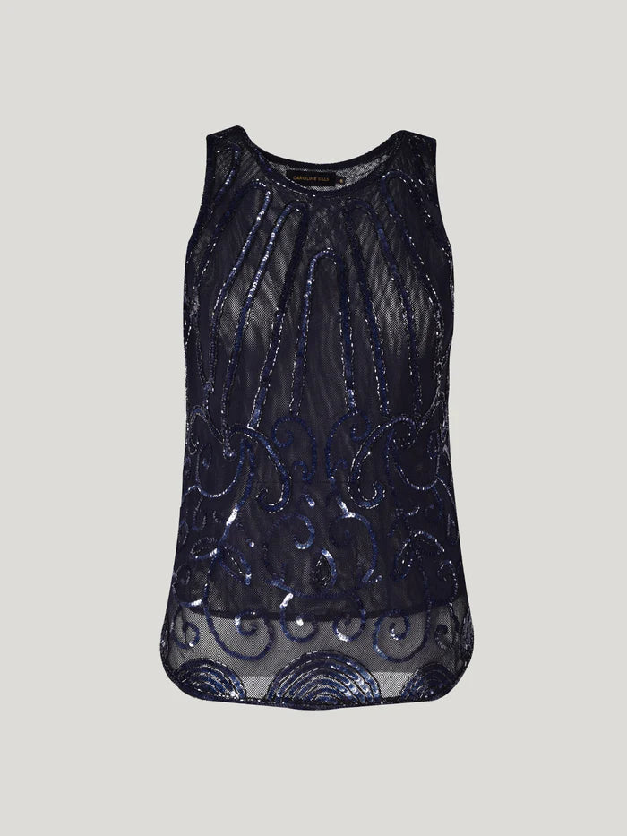 Colette Sequin Cami French Navy