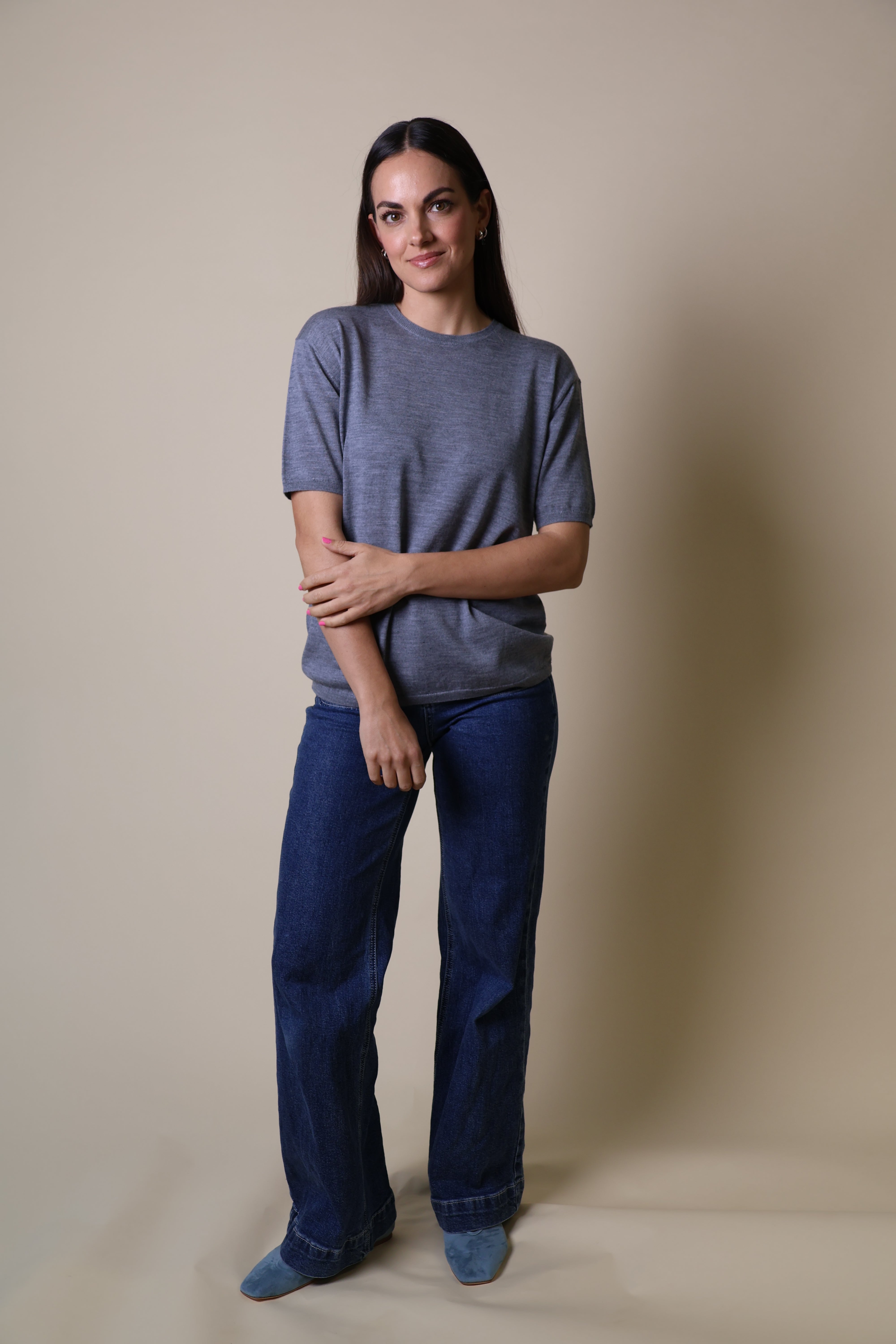 Spinel Tee Yarnsmith Grey Marle