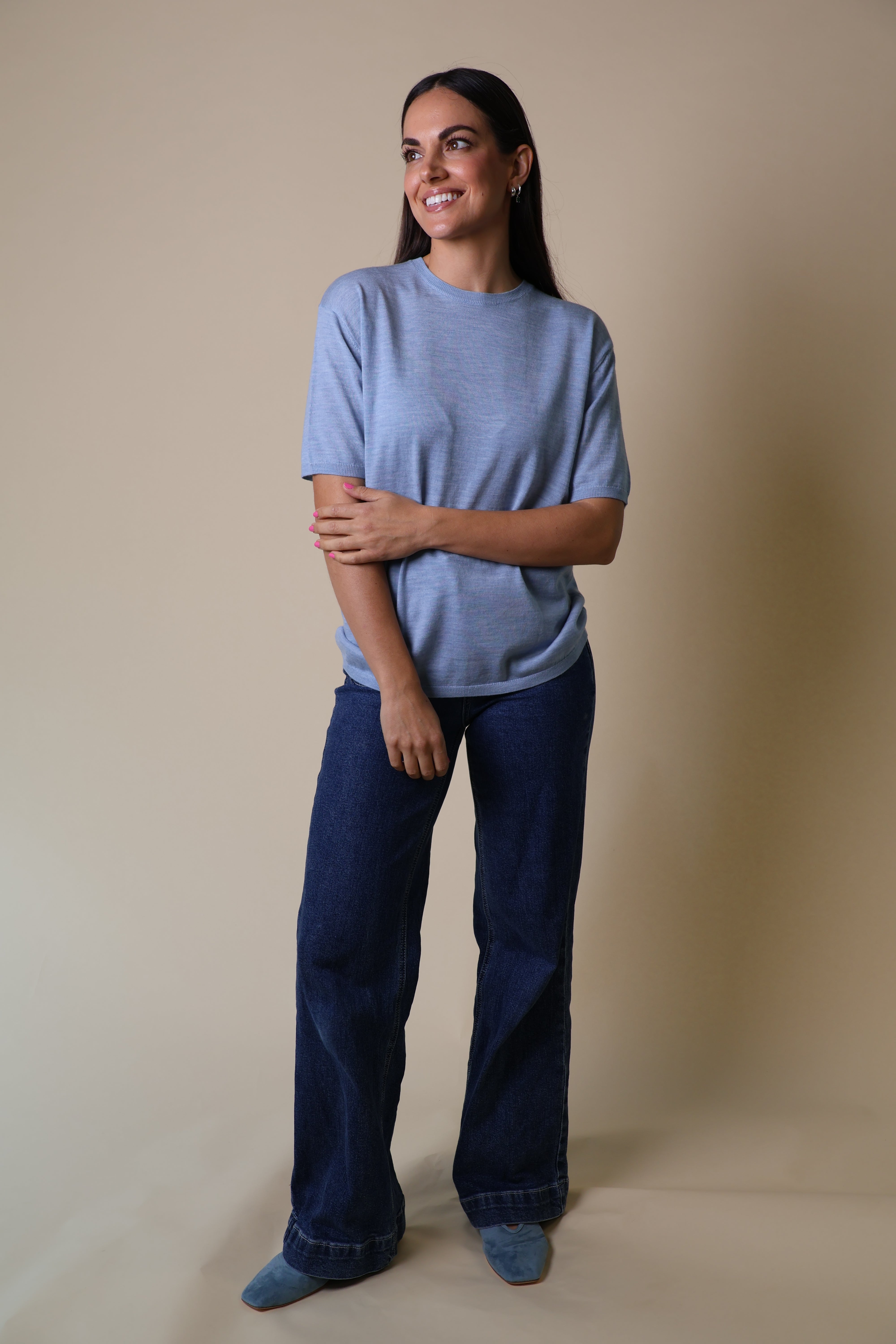 Spinel Tee Yarnsmith Pale Blue
