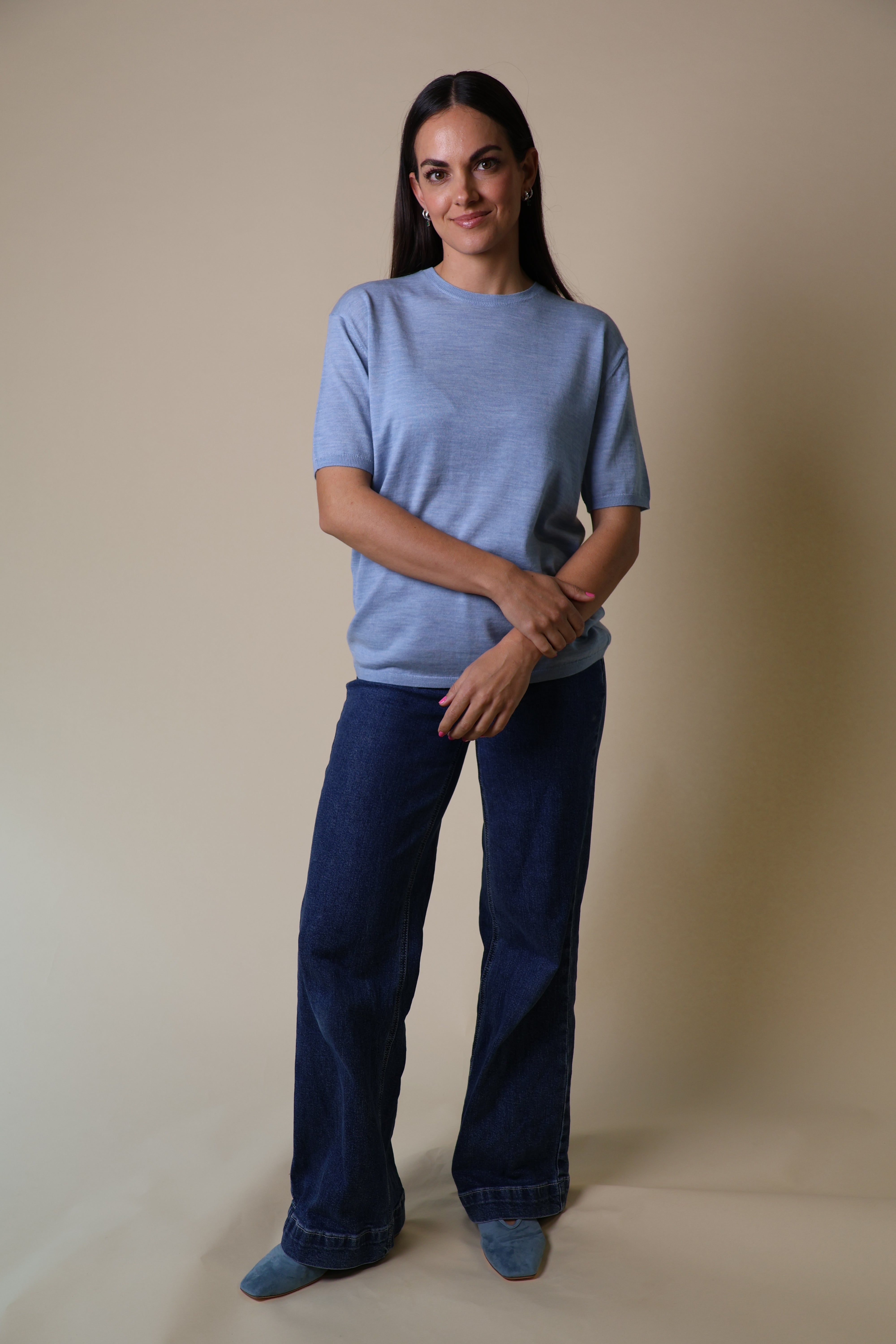 Spinel Tee Yarnsmith Pale Blue