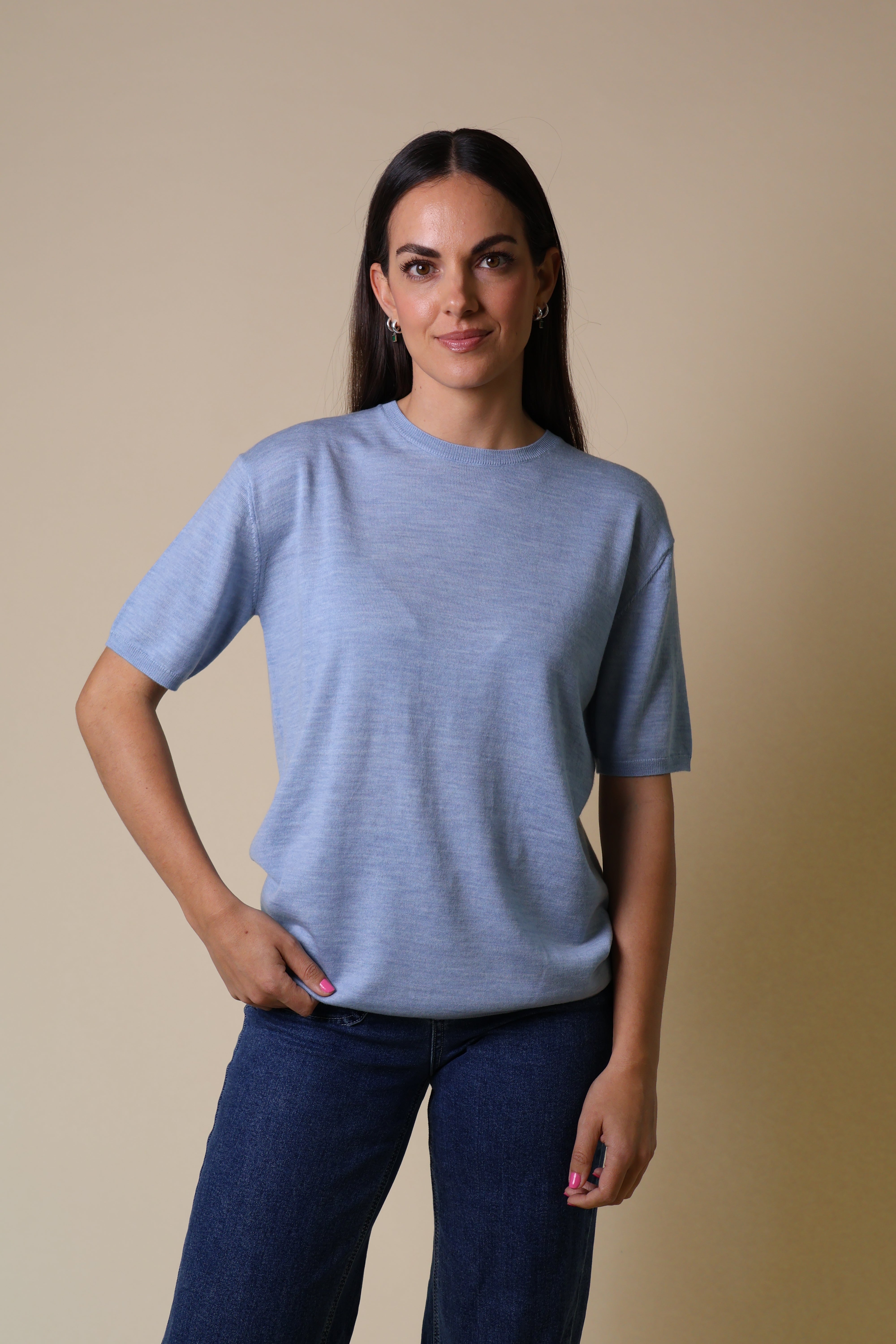 Spinel Tee Yarnsmith Pale Blue