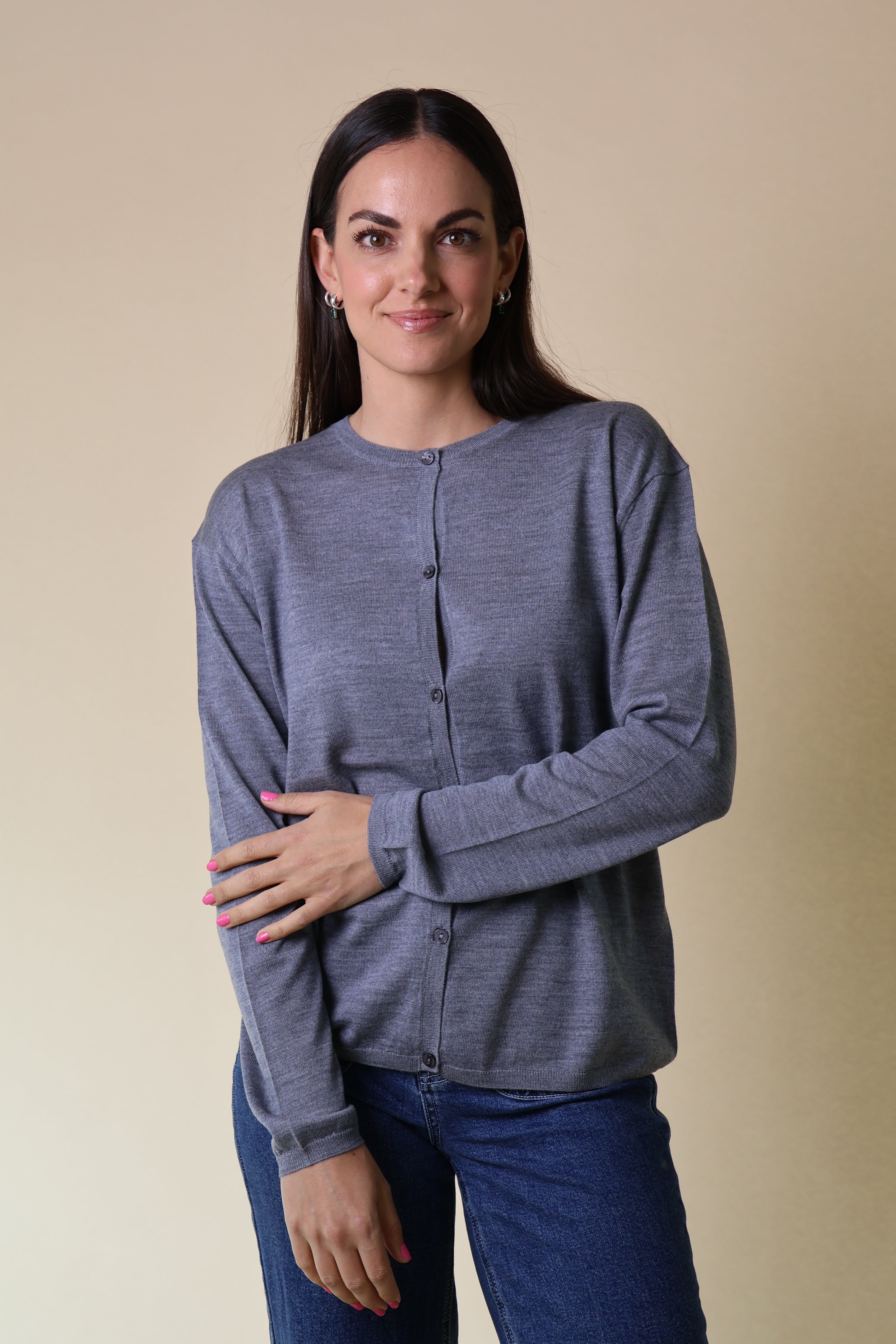 Morganite Cardigan Yarnsmith Greymarle