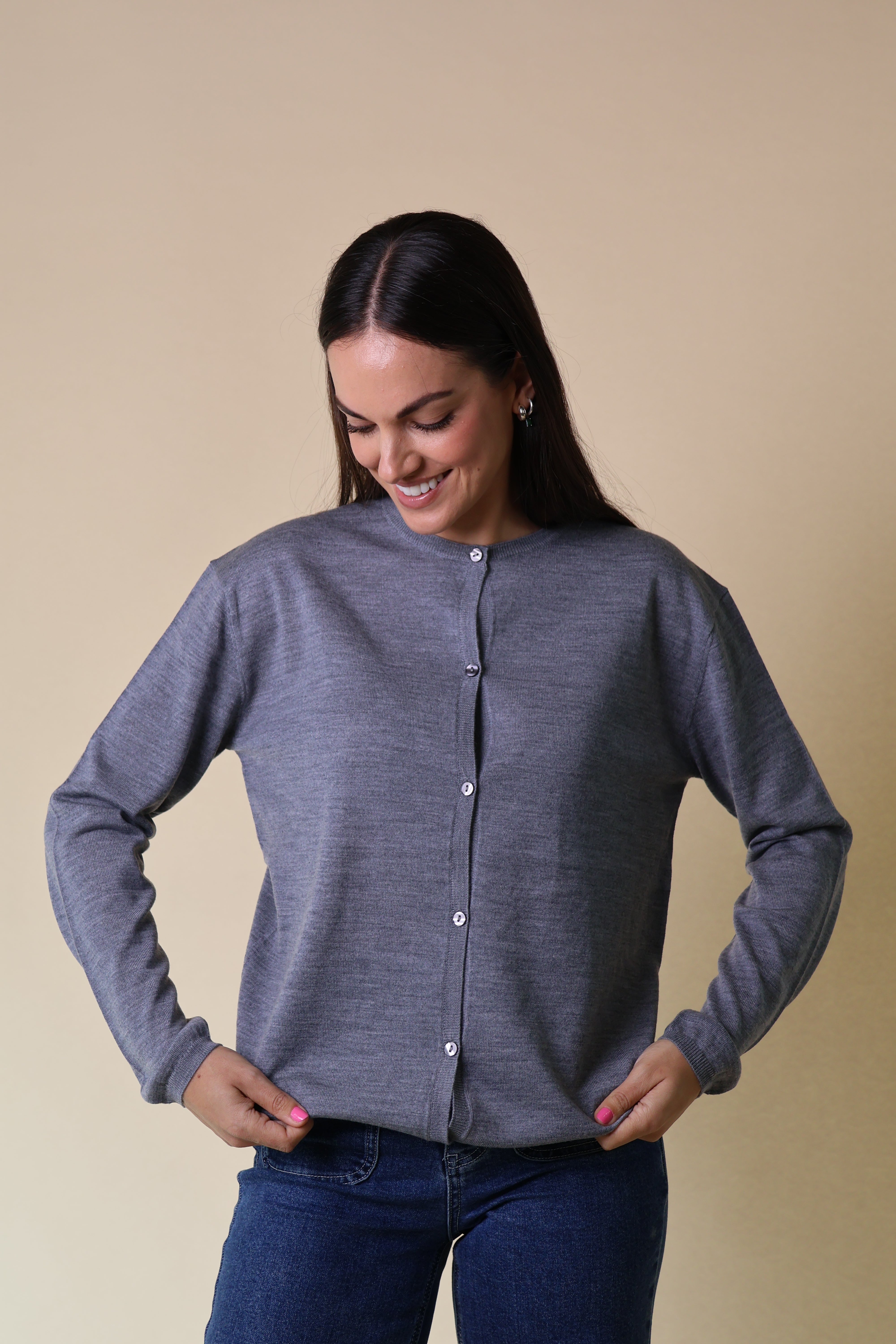 Morganite Cardigan Yarnsmith Greymarle