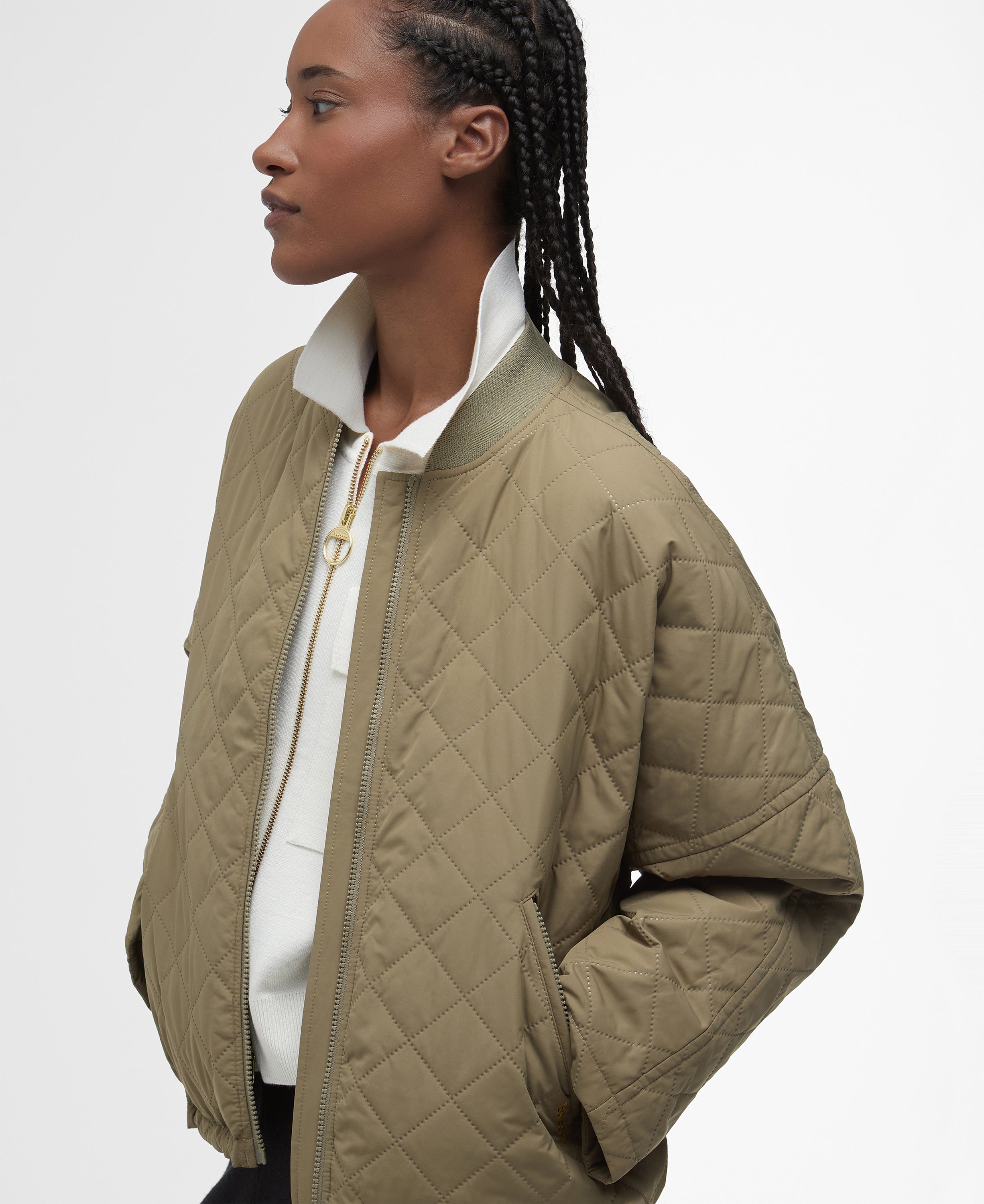 Barbour Emlyn Quilt Jacket Dusky Green/Ancient
