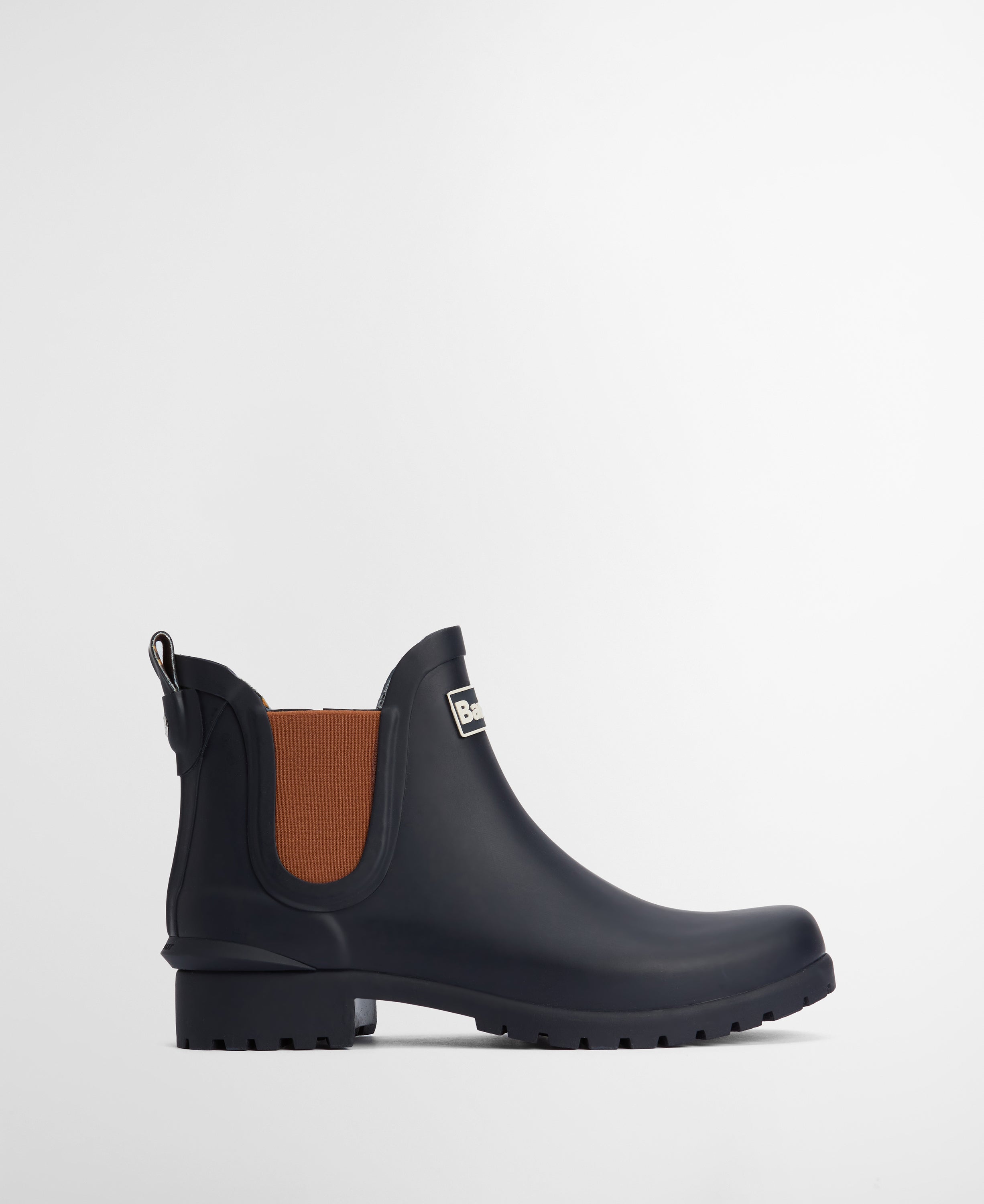 Barbour Wilton Chelsea Welly Navy/Brown