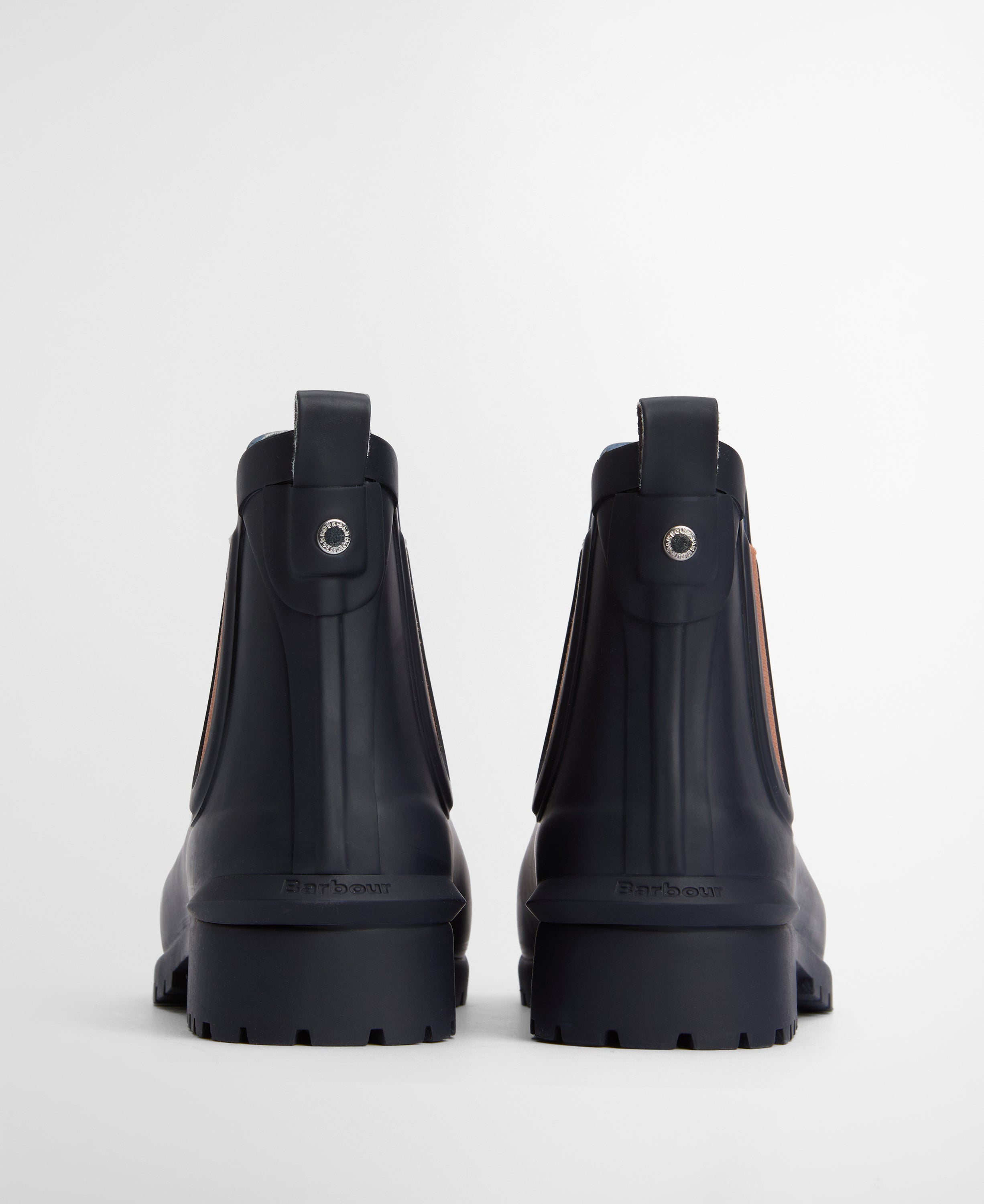 Barbour Wilton Chelsea Welly Navy/Brown