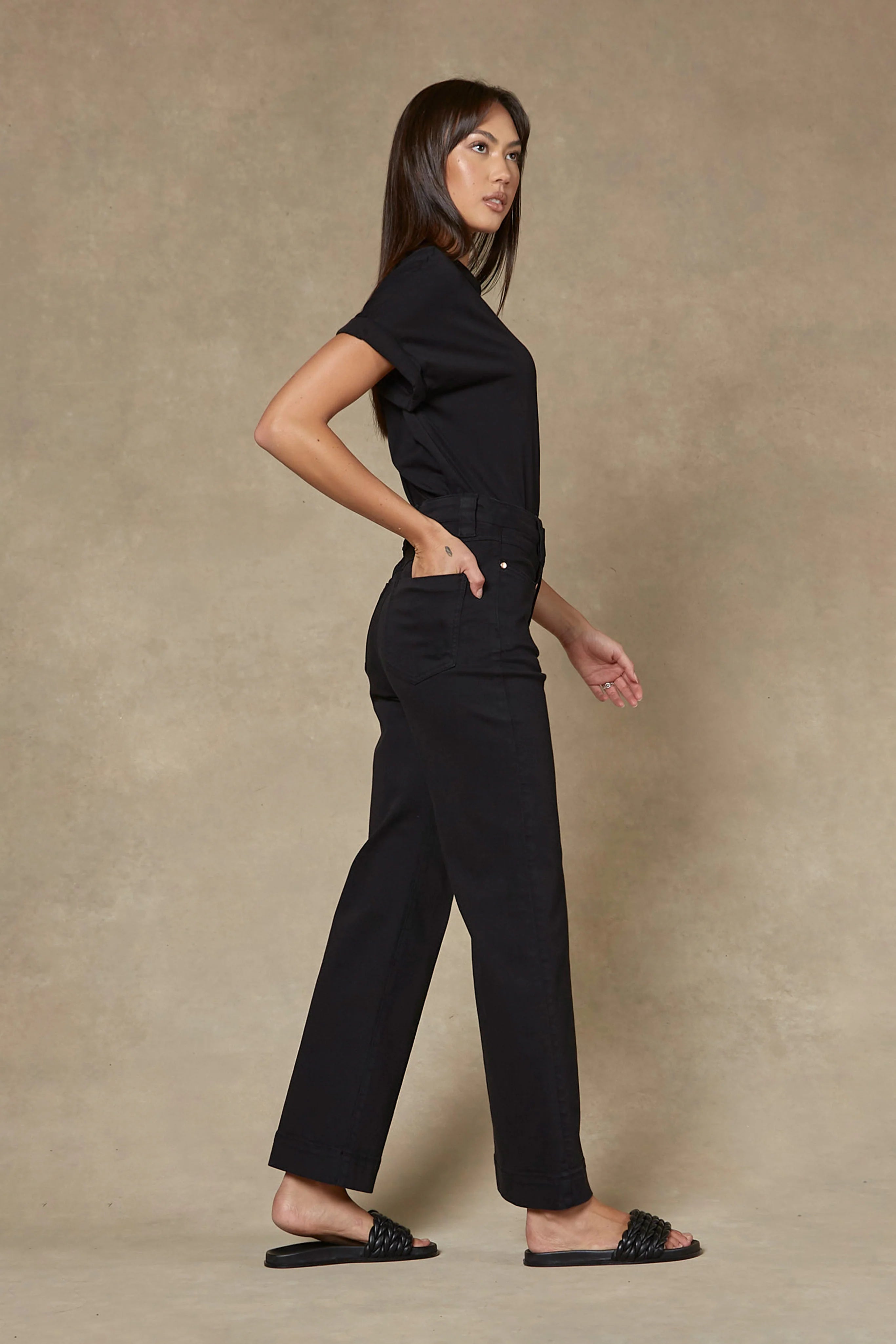 Dricoper Maarte Wide Leg Jeans Black