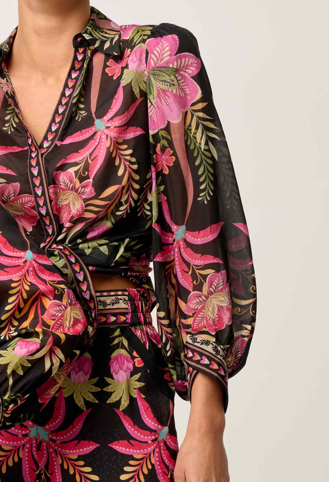 Elysian Silk Cotton Anthos Lobos Shirt Once Was