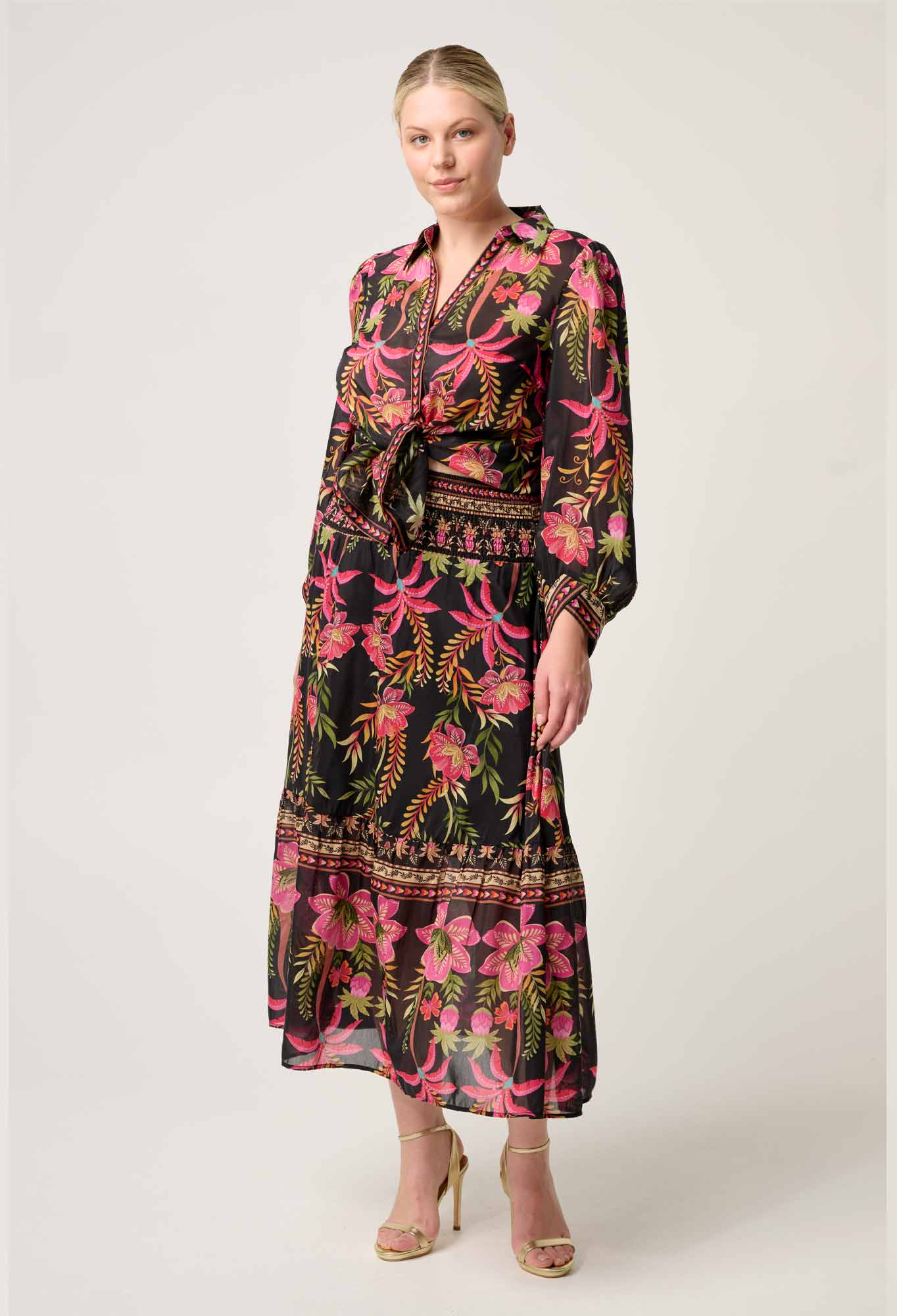 Elysian Silk Cotton Anthos Lobos Shirt Once Was