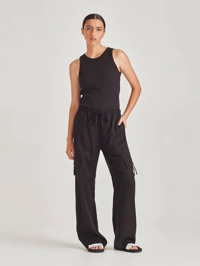 Gigi Cargo Pants Sills Black