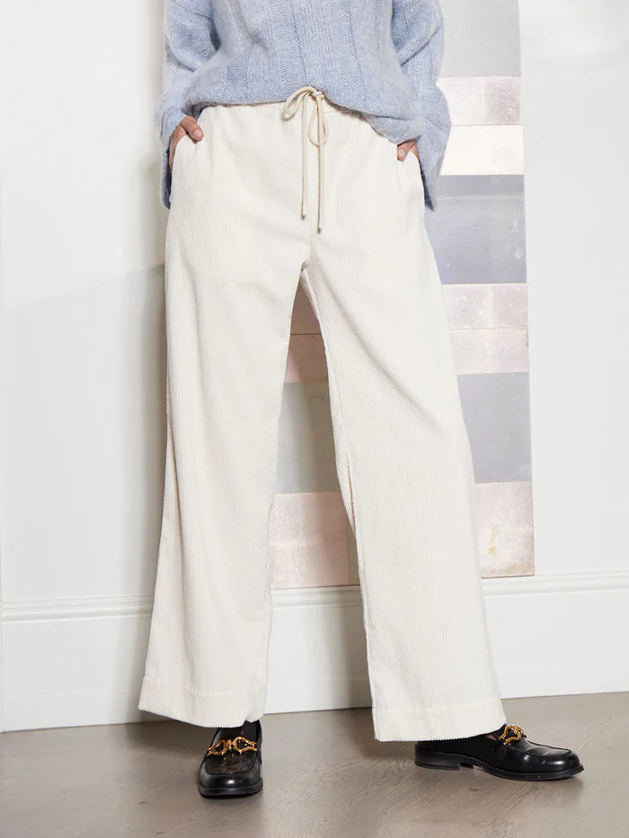 Evie Cord Pant Ivory Sills